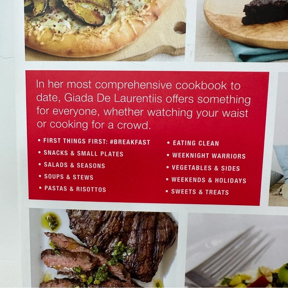 Giada De Laurentiis Autographed Happy Cooking First Edition & Giada At Home